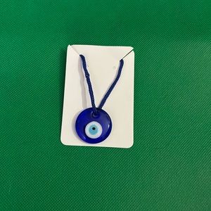 Blue Evil Eye Charm Bead Pendant Wall Car or Home Hanging  New.